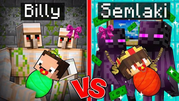 Billy ARM vs Semlaki REICH Mob Familie in Minecraft!