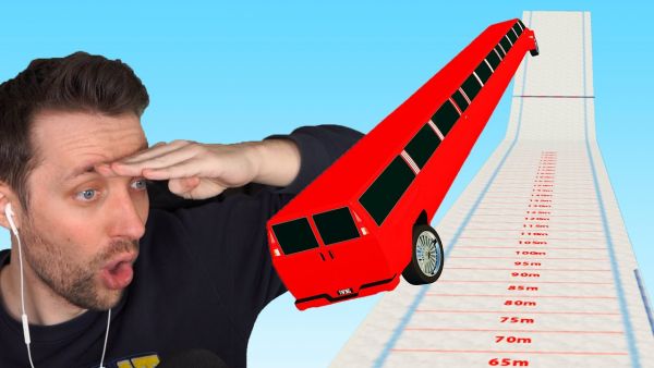 SKISPRINGEN MIT MEINER 40m STRETCHLIMOUSINE in BeamNG