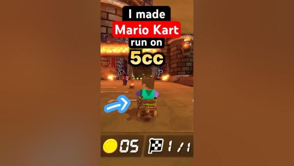 Mario Kart but it's on 5cc ... #gaming #mariokart #nintendo #mario