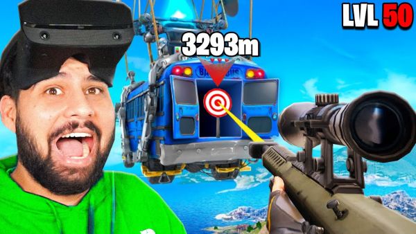 TRICKSHOT aber ich CHEATE mit VR BRILLE in Fortnite!