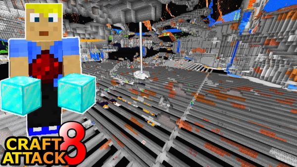 BANKZINSEN & bester Weg Diamanten zu farmen! + Mega Timelapse! - Minecraft Craft Attack 8 #192