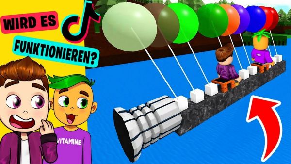 Benutze einen TIKTOK GLITCH HACK mit ROBUX um ein Boot zu Bauen in Roblox!