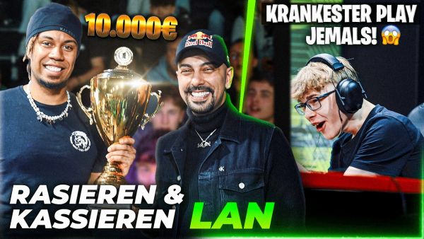 ES WURDE GESCHICHTE GESCHRIEBEN! 😱 | 10.000€ RASIEREN & KASSIEREN LAN w/ @SidneyEweka