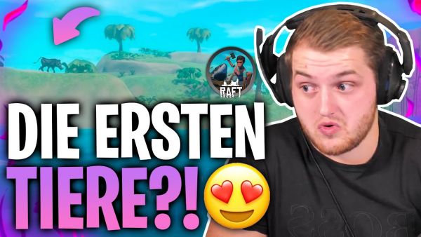 😱🤩 Wir FANGEN unser ERSTES TIER! | Was gibt es denn noch alles auf dieser Insel?! Raft Folge 7