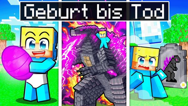 Von der GEBURT bis zum TOD eines GODZILLA in Minecraft!