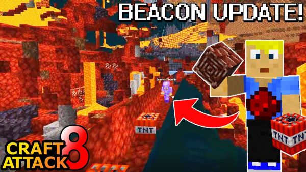 29,51% vom NETHERITE Beacon fertig! Wie groß ist das Loch? - Minecraft Craft Attack 8 #194