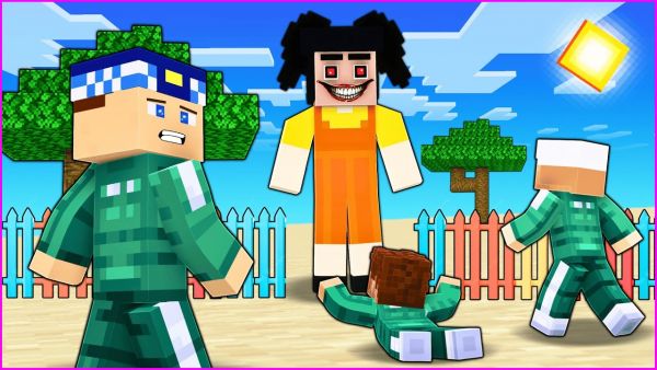 ŞEHİRDEKİ HERKES SQUİD GAME OYUNUNUN İÇİNDE KALDI! 😱 - Minecraft