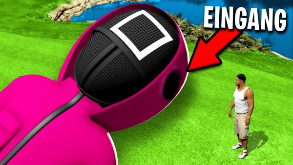 Was ist im KOPF vom SQUID GAME WÄCHTER drin in GTA 5?!⭕🔺🟥