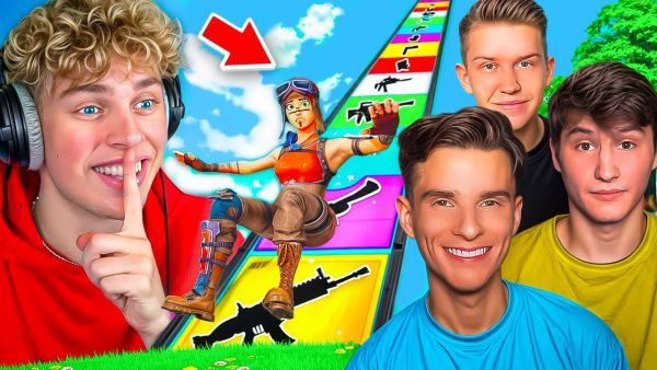 6 YOUTUBER SLIDEN für LOOT in Fortnite! 🏆