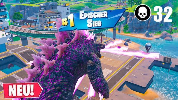 30 KILLS mit GODZILLA GEWONNEN in Fortnite!