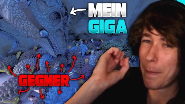 Mein Giga rödelt durch die Gegner