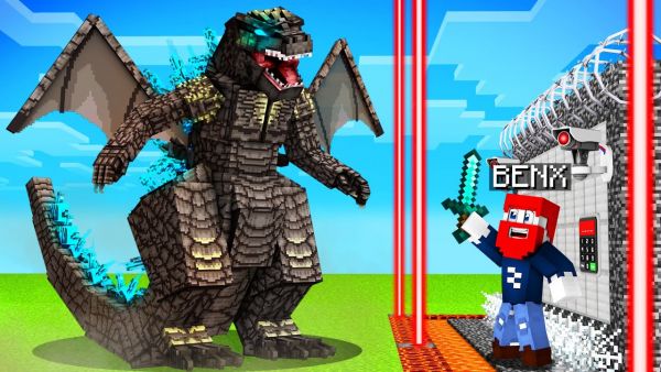 GODZILLA vs SICHERE BENX BASE in Minecraft