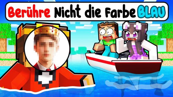 Wenn Ich Blau berühre, muss Ich mein ECHTES Gesicht Zeigen in Minecraft!
