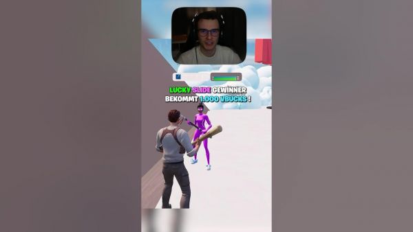 WER GEWINNT DAS LUCKY SLIDE DUELL? 🌈 #shorts #fortnite #chapter6