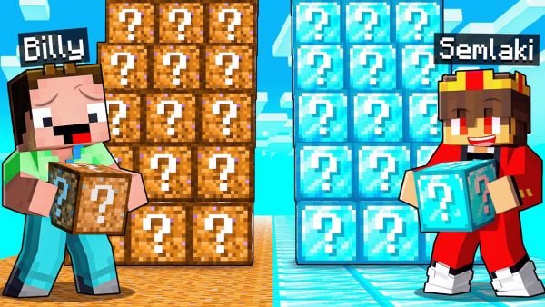 Semlaki und Billy: ARM vs REICH Lucky Block Battle in Minecraft!