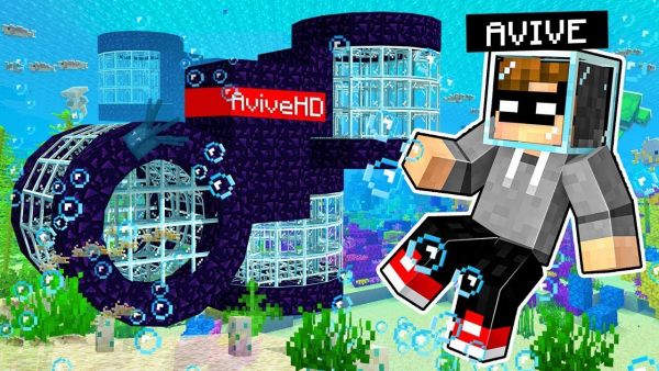Ich BAUE einen GEHEIMEN OBSIDIAN BUNKER in MINECRAFT! (YouTuber Insel)