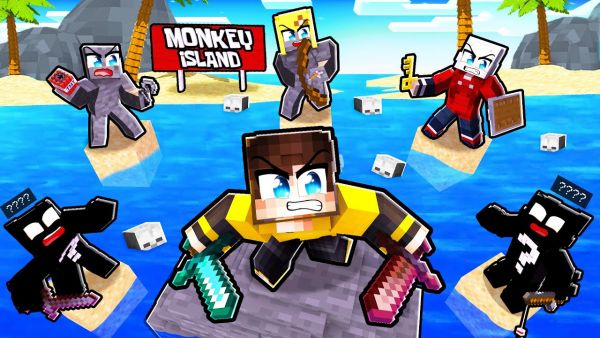 KRIEG auf MONKEY ISLAND .. HILFE! (YouTuber INSEL)