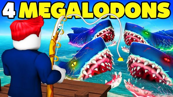 4 MEGALODONS in 1 SEKUNDE