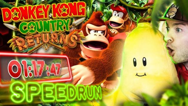 Donkey Kong Country Returns SPEEDRUN WELTREKORD Reaktion!