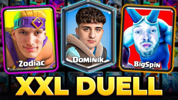 😱🤯BIGSPIN vs. DOMINIK vs. ZODIAC - XXL DUELL ESKALIERT! | Clash Royale Deutsch