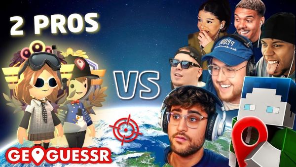 2 Pros vs 7 Streamer GEOGUESSR BATTLE (Mit Eligella, BastiGHG, Sidney, Kroko, Willy, Zarbex & Rose)