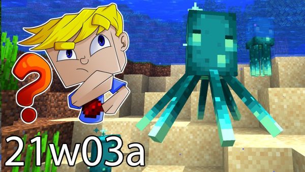 Snapshot! Neues Mob Glow Squid! Nutzlos oder cool? Snapshot 21w03a - Minecraft 1.17 Update