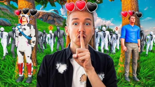 5 YOUTUBER mit 3 HERZEN 💖 GEGEN 30 JÄGER🔪 (wer überlebt länger?)