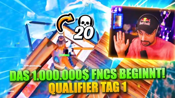 FNCS BEGINNT! 20 BOMB IN TOP EUROPA LOBBY! 😨 | Qualifier Tag 1
