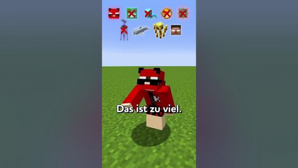 UNGLAUBLICH! MINECRAFT WASSERPOOL VS FÄHIGKEIT DER MOBS 🤯 #shorts