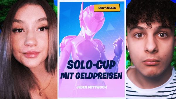 Meine FREUNDIN spielt Solo CUP zum ERSTEN MAL.. Fortnite