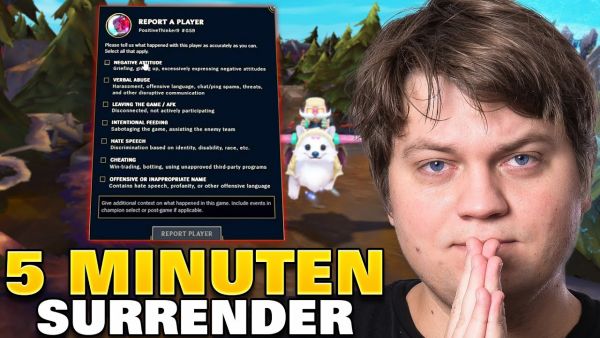 Nach 5 Minuten möchte er Surrendern!