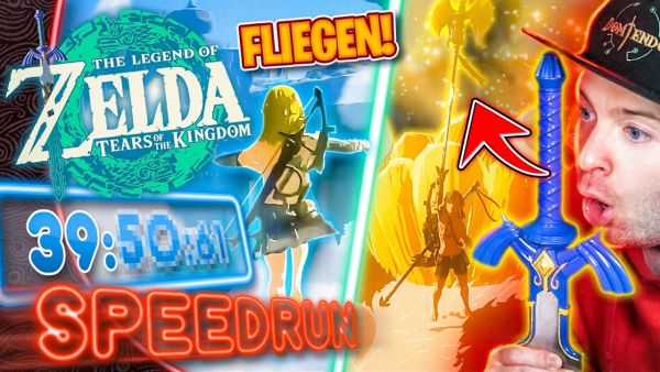 Zelda Tears of the Kingdom SPEEDRUN WELTREKORD ist ein GLITCH FEST!