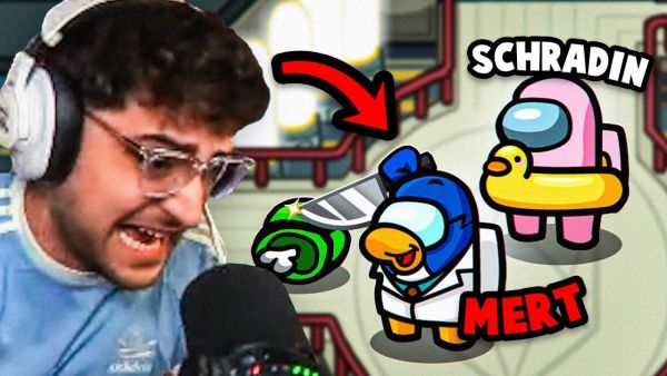 ELIGELLA AM LIMIT🤬🧂 CRASHOUT IN AMONG US mit Mert, Danny, Schradin & Co.😂