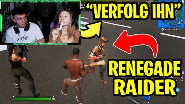 wir treffen OG RENEGADE RAIDER in der LOBBY und VERFOLGEN IHN.. Fortnite