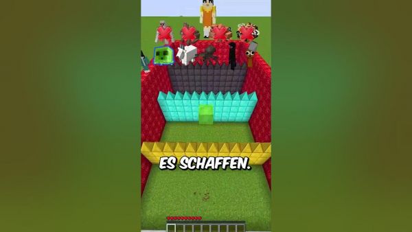 Dornenwand in Minecraft vs Sigma Fähigkeit der Mobs! 🤯 #shorts