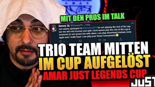 Mein eigener 9000$ TRIO CUP mit den BESTEN PROS & NEWCOMMER | Amar Just Legends Cup Teil 1