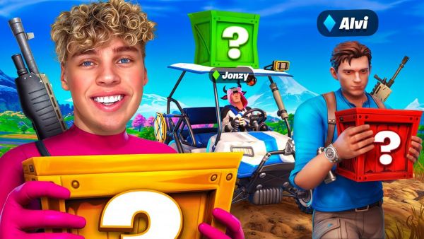 7 YOUTUBER = LUCKY LOOT in FORTNITE!