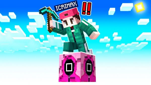 24 Stunden auf SQUID GAME ONE BLOCK überleben in Minecraft!