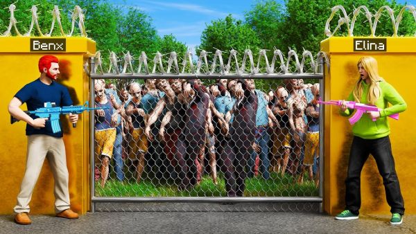 1000 ZOMBIES GREIFEN MEINE VILLA AN in GTA 5 RP