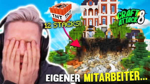 ATOMBOMBE in meinem Haus geht hoch... 12 STACKS TNT.. Alles weg - CraftAttack 8