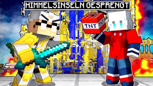 Himmelsinseln WERDEN ANGEGRIFFEN (Gesprengt) auf YOUTUBER INSEL 3
