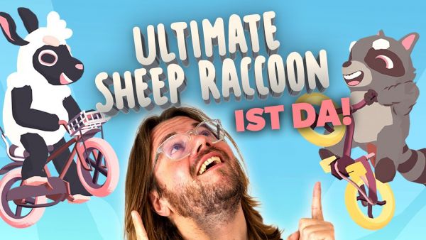Happy Wheels + Ultimate Chicken Horse = Ultimate Sheep Raccoon