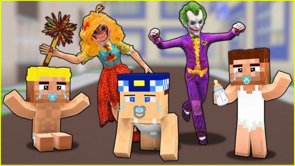 KÖTÜ BAKICI VE JOKER BİZİ BEBEK YAPTI! 😱 - Minecraft
