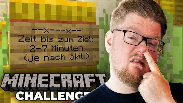Wir haben 55:58 dafür gebraucht. | Minecraft Challenge