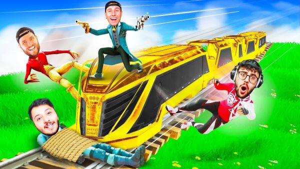 wer AM LÄNGSTEN auf dem ZUG ÜBERLEBT bekommt 2000€ in Fortnite!