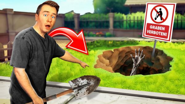 GRABE NIEMALS ein VERBOTENES LOCH im GARTEN!🚫⛏️ (HILFE)