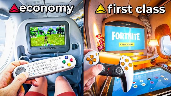 I Tried "Gaming" In EVERY Airplane Seat