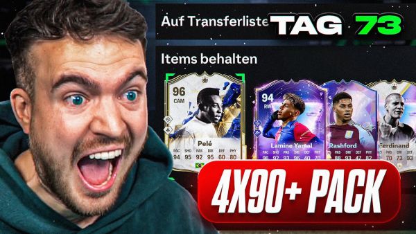 OMG mein 4x90+ PACK & TOTY ICON GEZOGEN! WAS ERREICHT man in FC 25 ohne FC POINTS? TAG 73 🥼🧐