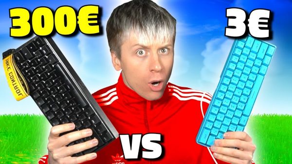 3€ VS 300€💸TASTATUR IN FORTNITE RANKED !😱