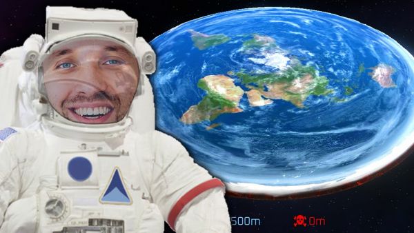 DIE GEHEIME FLACHE ERDE im WELTRAUM SIMULATOR!